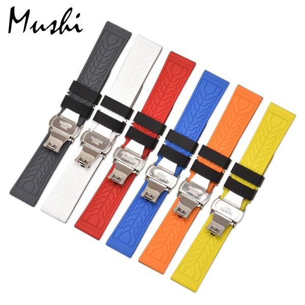 watch bands silicone strap rubber wrist bracelet with stainless steel butterfly buckle clasp 20mm 22mm 24mm w/ tool, Black;brown
watch bands silicone strap rubber wrist bracelet with stainless steel butterfly buckle clasp 20mm 22mm 24mm w/ tool, Black;brown