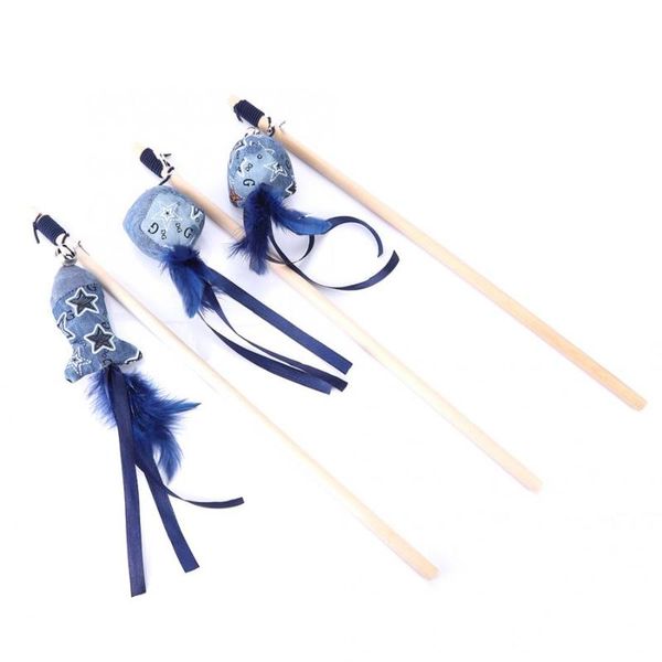 cat toys 3pcs pet wood teaser dangler toy rod stick with feather bell interactive for pets cats kitten
cat toys 3pcs pet wood teaser dangler toy rod stick with feather bell interactive for pets cats kitten