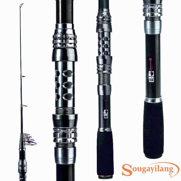 sougayilang carbon fiber portable fishing rod ultra light spining hard pole salt water sea fishing rod tackle tools
sougayilang carbon fiber portable fishing rod ultra light spining hard pole salt water sea fishing rod tackle tools