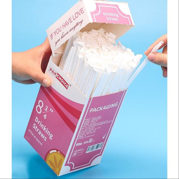 drinking straws 300/box disposable flexible plastic with individually paper wrapped traw for baby pregnancy women
drinking straws 300/box disposable flexible plastic with individually paper wrapped traw for baby pregnancy women