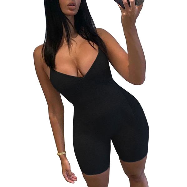 fashion deep v neck bodysuit women summer sleeveless sling solid skinny bodycon fitness gym street sport rompers playsuit, Black
fashion deep v neck bodysuit women summer sleeveless sling solid skinny bodycon fitness gym street sport rompers playsuit, Black