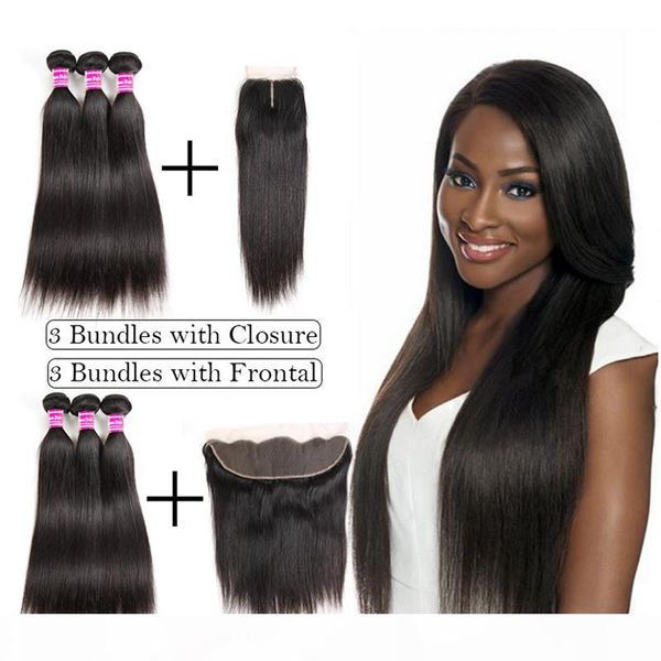 raw indian virgin hair straight human hair weave bundles with closure ear to ear lace frontal with bundles 3 bundles brazilian extensions, Black;brown
raw indian virgin hair straight human hair weave bundles with closure ear to ear lace frontal with bundles 3 bundles brazilian extensions, Black;brown