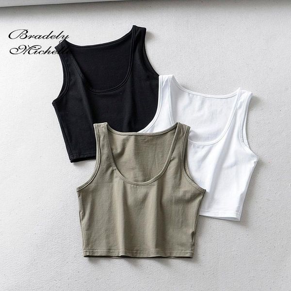 women's tanks & camis bradely michelle 2021 women summer crop sleeveless deep o-neck short cotton knitted bar, White
women's tanks & camis bradely michelle 2021 women summer crop sleeveless deep o-neck short cotton knitted bar, White