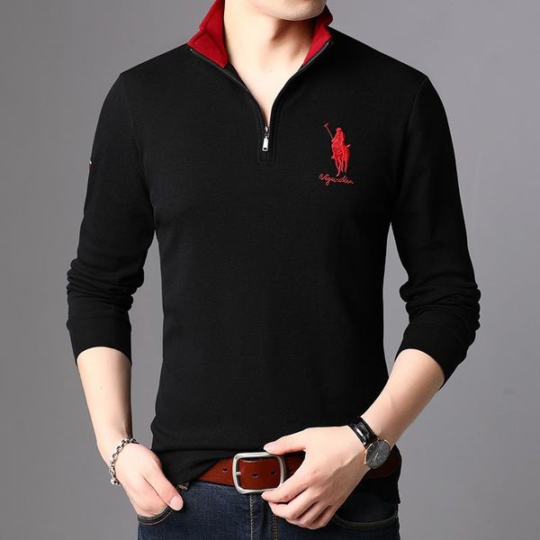 men's polos 2021 autumn shirts for men long sleeve zipper lapel fashion casual slim shirt clothing, White;black
men's polos 2021 autumn shirts for men long sleeve zipper lapel fashion casual slim shirt clothing, White;black