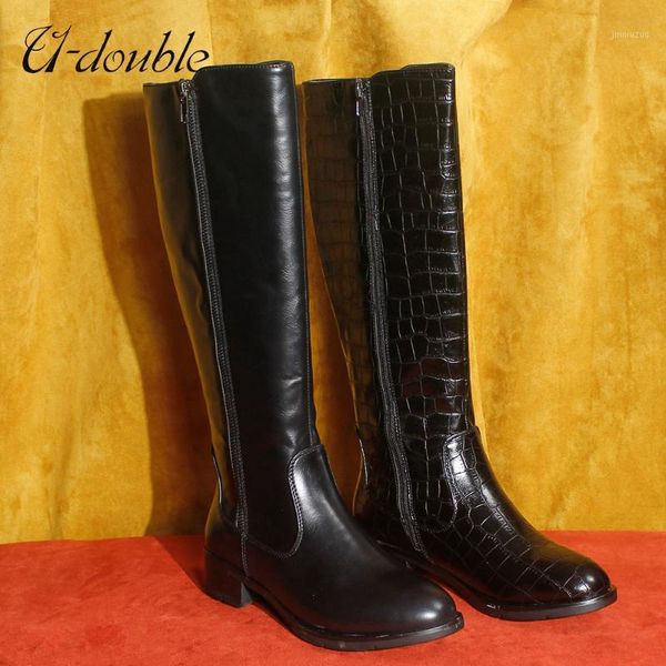 boots u-double brand women warm shoes winter woman knee-high fashion round toe zipper heels motorcycle big size 36-411, Black
boots u-double brand women warm shoes winter woman knee-high fashion round toe zipper heels motorcycle big size 36-411, Black