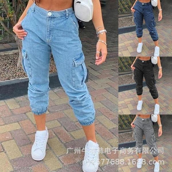 women's jeans fashion autumn casual high street mid-rise solid color washed side pocket donsignet, Blue
women's jeans fashion autumn casual high street mid-rise solid color washed side pocket donsignet, Blue