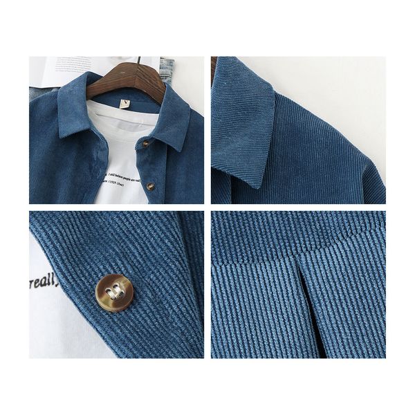 2021 new women vintage corduroy shirts autumn long sleeve elegant harajuku blouse office lady loose shirt bf style qhom, White
2021 new women vintage corduroy shirts autumn long sleeve elegant harajuku blouse office lady loose shirt bf style qhom, White