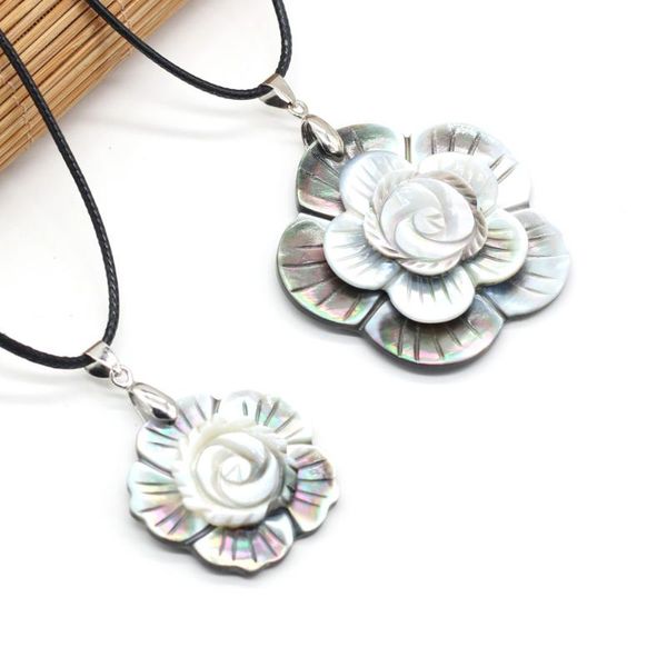 pendant necklaces natural shell alloy necklace comfortable to wear fashion black flower shape temperament for women charm jewelry, Silver
pendant necklaces natural shell alloy necklace comfortable to wear fashion black flower shape temperament for women charm jewelry, Silver