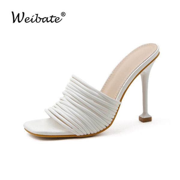 weibate square toe womens slipper shoes summer mules sandals multi knot high heel slides ladies rome shoes women slippers, Black
weibate square toe womens slipper shoes summer mules sandals multi knot high heel slides ladies rome shoes women slippers, Black