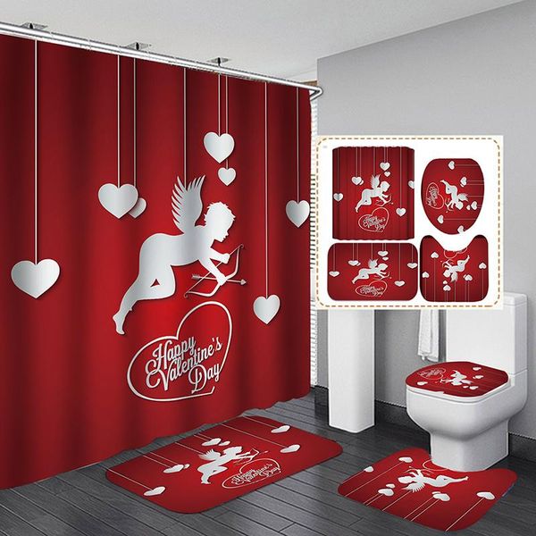 shower curtains 4-piece set valentine's day 3d digital printing curtain for home el party decoration
shower curtains 4-piece set valentine's day 3d digital printing curtain for home el party decoration