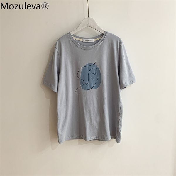 mozuleva summer 2021 o-neck abstract art printing short sleeve loose cotton t-shirt women chic girls harajuku tees, White
mozuleva summer 2021 o-neck abstract art printing short sleeve loose cotton t-shirt women chic girls harajuku tees, White