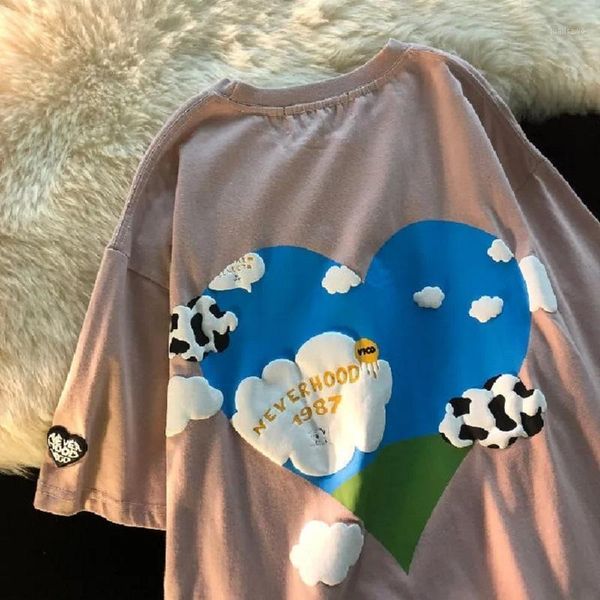 streetwear blue sky clouds type print loose t-shirt harajuku women shirt punk accessory personality pure cotton size y2k women's, White
streetwear blue sky clouds type print loose t-shirt harajuku women shirt punk accessory personality pure cotton size y2k women's, White
