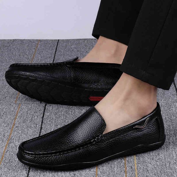 dress shoes genuine leather men casual loafers comfortable and breathable slip on 's flats breathable male driving puuh, Black
dress shoes genuine leather men casual loafers comfortable and breathable slip on 's flats breathable male driving puuh, Black