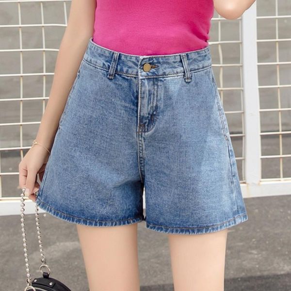 women's shorts summer plus size for women wide leg slim high waist denim short feminino college wind female mini jeans, White;black
women's shorts summer plus size for women wide leg slim high waist denim short feminino college wind female mini jeans, White;black
