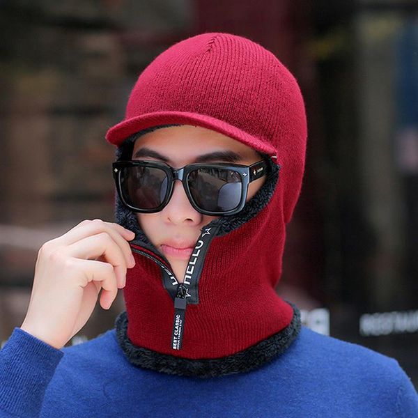 berets male female winter knitted hat with zipper add fur lined warm brim hats for men keep face ear cap fashion, Blue;gray
berets male female winter knitted hat with zipper add fur lined warm brim hats for men keep face ear cap fashion, Blue;gray