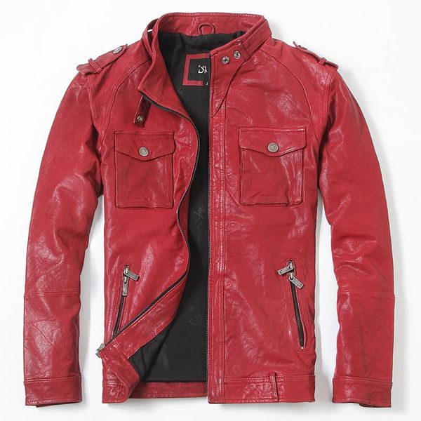 men's leather & faux men genuine black jacket fashion stand collar motorcycle biker vegetable tanned goatskin winter coats
men's leather & faux men genuine black jacket fashion stand collar motorcycle biker vegetable tanned goatskin winter coats