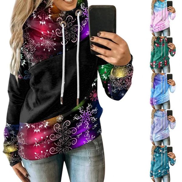women's hoodies & sweatshirts christmas hoodie snowflake print contrast color autumn winter patchwork sweatshirt for party, Black
women's hoodies & sweatshirts christmas hoodie snowflake print contrast color autumn winter patchwork sweatshirt for party, Black
