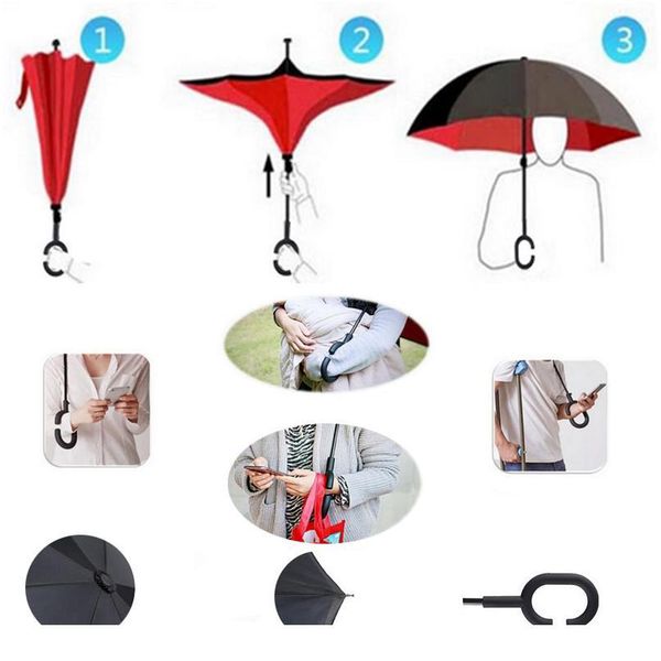 folding reverse umbrella double layer rain umbrellas for women multifunction portable c handle inverted windproof qylepv
folding reverse umbrella double layer rain umbrellas for women multifunction portable c handle inverted windproof qylepv