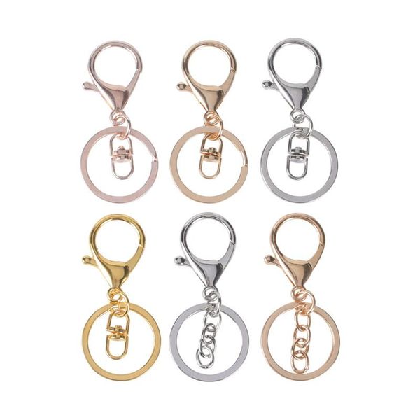 keychains 30mm split key ring rhodium/antique bronze classic lobster clasp hook chain for jewelry making diy supplies s300, Silver
keychains 30mm split key ring rhodium/antique bronze classic lobster clasp hook chain for jewelry making diy supplies s300, Silver