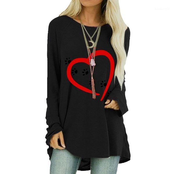 women's t-shirt long sleeve t shirt women oversized female printed o-neck casual cotton blend loose clothing, White
women's t-shirt long sleeve t shirt women oversized female printed o-neck casual cotton blend loose clothing, White