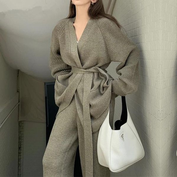 women's two piece pants knitted cardigan set women long sleeve oversized sweater coat + high waist wide leg straight 2021 fall vintage, White
women's two piece pants knitted cardigan set women long sleeve oversized sweater coat + high waist wide leg straight 2021 fall vintage, White