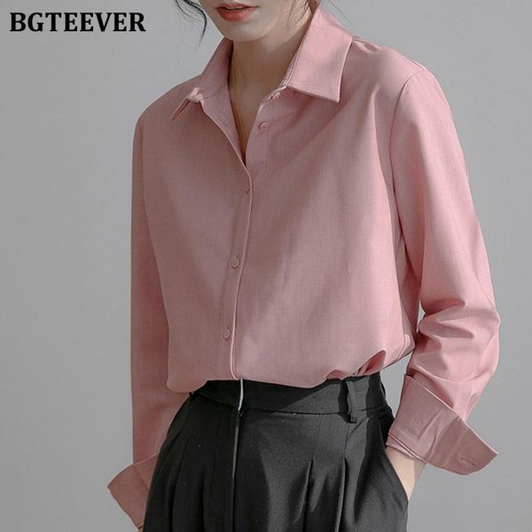 women's blouses & shirts bgteever chic long sleeve women lapel blouse elegant ol single-breasted loose solid spring blusas femme 2021, White
women's blouses & shirts bgteever chic long sleeve women lapel blouse elegant ol single-breasted loose solid spring blusas femme 2021, White