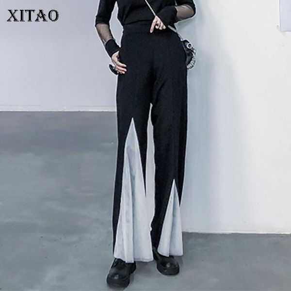 women's pants & capris xitao mesh pleated wide leg fashion 2021 winter patchwork small fresh casual irregular full length gcc2939, Black;white
women's pants & capris xitao mesh pleated wide leg fashion 2021 winter patchwork small fresh casual irregular full length gcc2939, Black;white