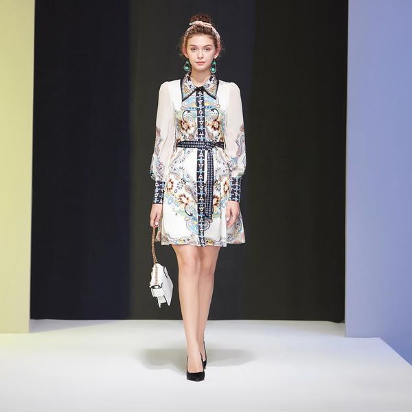 casual dresses fashion runway spring women's lantern sleeve diamond lapel gorgeous belted vintage elegant mini print dress, Black;gray
casual dresses fashion runway spring women's lantern sleeve diamond lapel gorgeous belted vintage elegant mini print dress, Black;gray