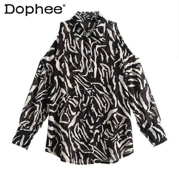 women's blouses & shirts 2021 summer retro blouse off-shoulder blusas chic elegant shirt for women design all-match loose printed fashi, White
women's blouses & shirts 2021 summer retro blouse off-shoulder blusas chic elegant shirt for women design all-match loose printed fashi, White