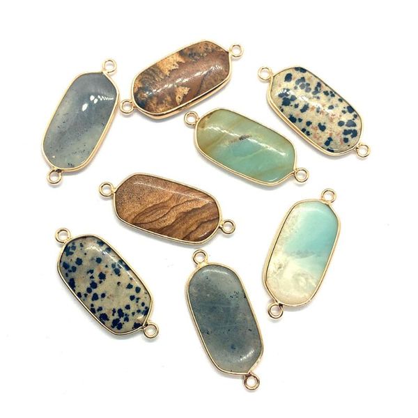 charms 1pcs natural stone pendant rectangle labradorite double hole diy making necklace bracelet jewelry accessories gift, Bronze;silver
charms 1pcs natural stone pendant rectangle labradorite double hole diy making necklace bracelet jewelry accessories gift, Bronze;silver