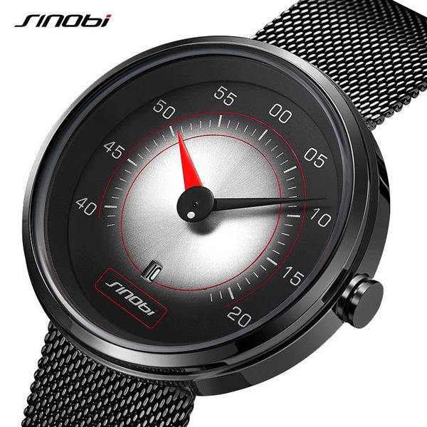 wristwatches sinobi creative men watches fashion sports calendar watch black stainless steel quartz reloj hombre, Slivery;brown
wristwatches sinobi creative men watches fashion sports calendar watch black stainless steel quartz reloj hombre, Slivery;brown