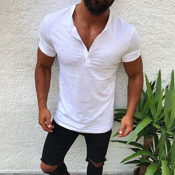 Men's Short with Open Collar Release Button Man's Top White Gray Black Shirt Um52, White;black
Men's Short with Open Collar Release Button Man's Top White Gray Black Shirt Um52, White;black