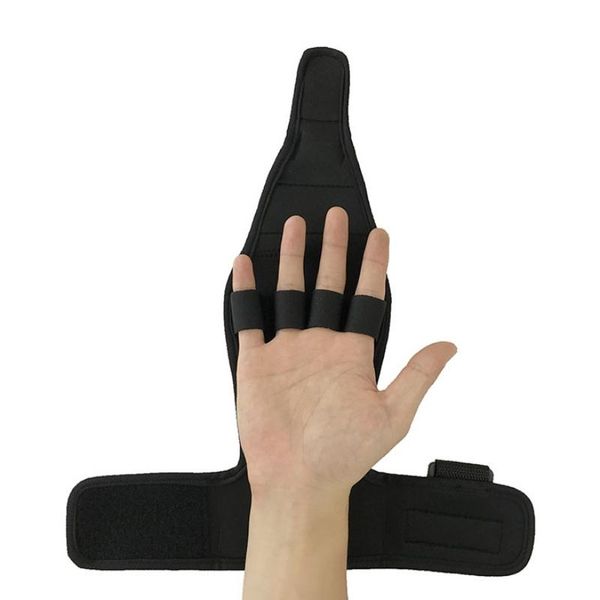 wrist support fixed gloves force rehabilitation finger grip splint elastic anti-spasticity aid durable fist fitness glove, Black;red
wrist support fixed gloves force rehabilitation finger grip splint elastic anti-spasticity aid durable fist fitness glove, Black;red