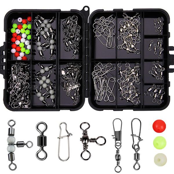 fishing accessories 141pcs/box tackle kit boxes swivel snaps include ball bearing snap barrel
fishing accessories 141pcs/box tackle kit boxes swivel snaps include ball bearing snap barrel