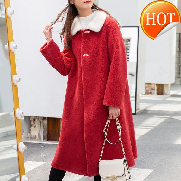 coat real fur female winter natural collar jacket women 100% sheep shearing coat korean long wool fur hiver r19304, Black
coat real fur female winter natural collar jacket women 100% sheep shearing coat korean long wool fur hiver r19304, Black