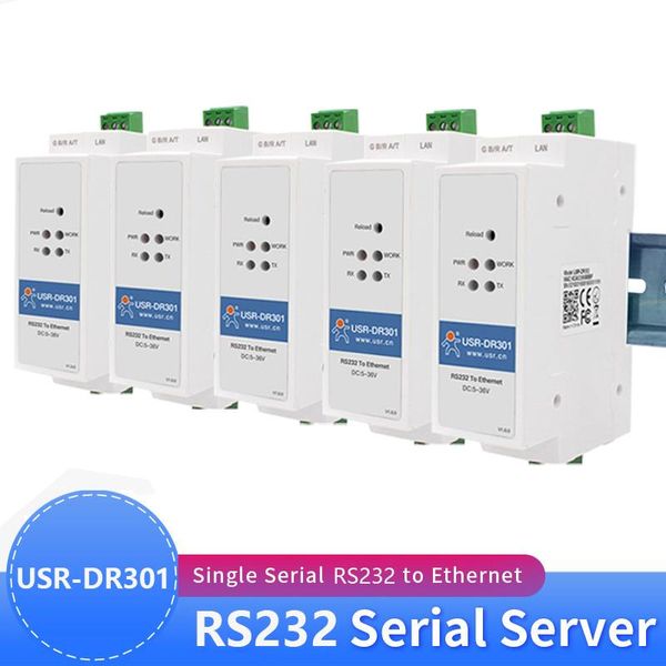 smart home control 5pcs usr-dr301 din-rail rs232 serial port to ethernet converter bidirectional transparent transmission between and rj45
smart home control 5pcs usr-dr301 din-rail rs232 serial port to ethernet converter bidirectional transparent transmission between and rj45
