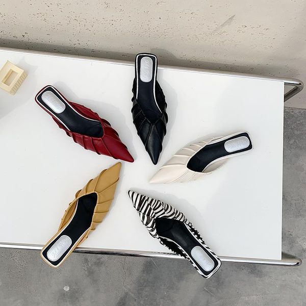 slippers fashion women pointed toe beige/yellow/red/black slides flats heeled shallow summer beach shoes size 39
slippers fashion women pointed toe beige/yellow/red/black slides flats heeled shallow summer beach shoes size 39