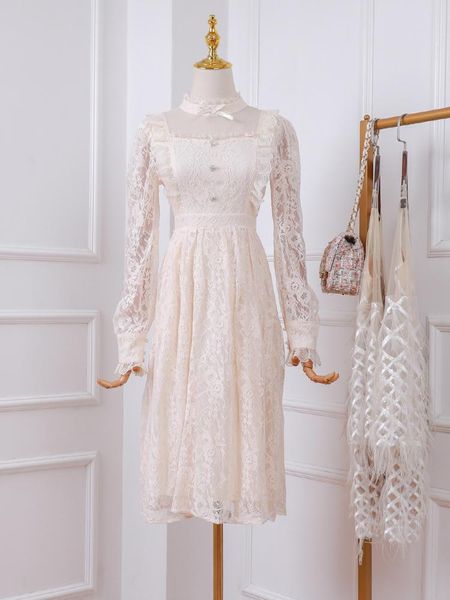casual dresses 2021 retro stitching lace ruffled waist slimming diamond dress women 1031, Black;gray
casual dresses 2021 retro stitching lace ruffled waist slimming diamond dress women 1031, Black;gray