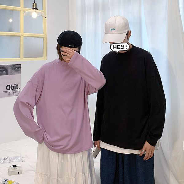 2021 new winter thick stand collar t shirt men's fashion casual striped t-shirt men streetwear long-sleeved tshirt mens h02j, Black
2021 new winter thick stand collar t shirt men's fashion casual striped t-shirt men streetwear long-sleeved tshirt mens h02j, Black