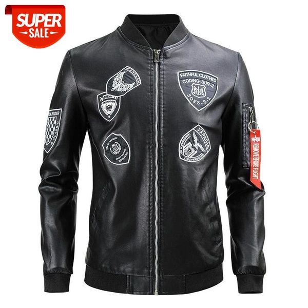 embroidery motorcycle leather jacket men casual stand collar pu leather baseball coat windbreaker jaqueta couro #lo55, Black;brown
embroidery motorcycle leather jacket men casual stand collar pu leather baseball coat windbreaker jaqueta couro #lo55, Black;brown
