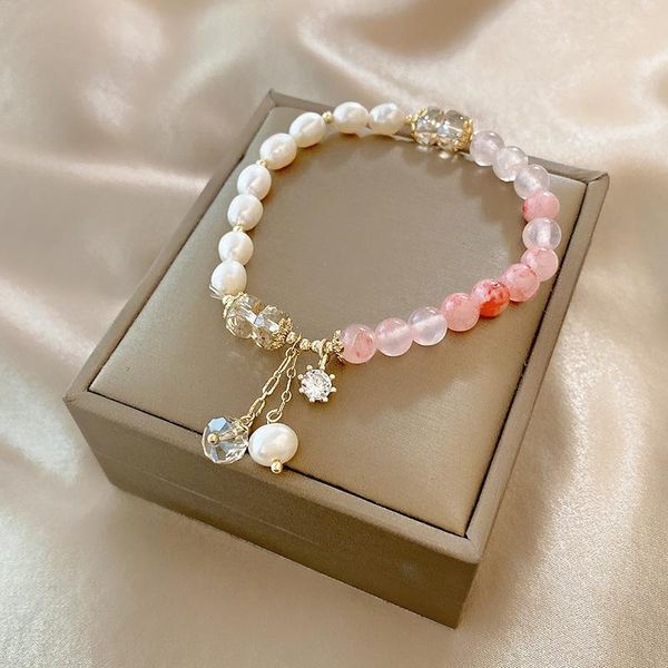 charm bracelets lovoacc temperament natural freshwater pearl beaded for women girls clear shiny crystal pendant bracelet jewelry, Golden;silver
charm bracelets lovoacc temperament natural freshwater pearl beaded for women girls clear shiny crystal pendant bracelet jewelry, Golden;silver