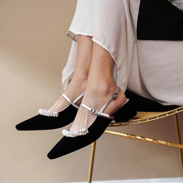 sandals luxury summer fashion square heeled women female pearl ankle strap gladiator, Black
sandals luxury summer fashion square heeled women female pearl ankle strap gladiator, Black
