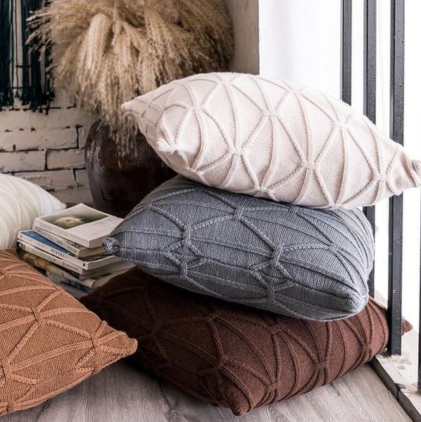 cushion/decorative pillow nordic chenille knitted square cushion cover beige khaki twill pillowcase sofa bed chair decorative 45x45cm
cushion/decorative pillow nordic chenille knitted square cushion cover beige khaki twill pillowcase sofa bed chair decorative 45x45cm