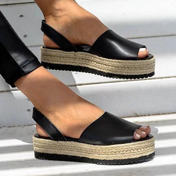 rope wedges shoes women high heels espadrilles sandals summer shoes 2021 chaussures femme platform sandals plus size 35-43, Black
rope wedges shoes women high heels espadrilles sandals summer shoes 2021 chaussures femme platform sandals plus size 35-43, Black