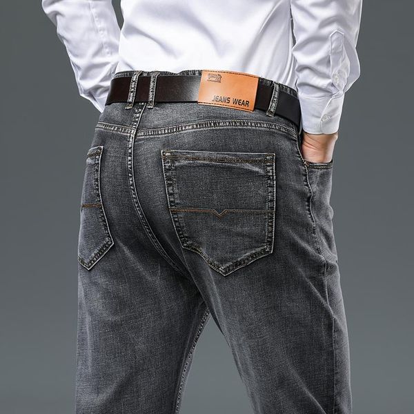 men's jeans fall large size 44 46 dark gray classic fashion loose straight stretch denim trousers male business thick pants, Blue
men's jeans fall large size 44 46 dark gray classic fashion loose straight stretch denim trousers male business thick pants, Blue