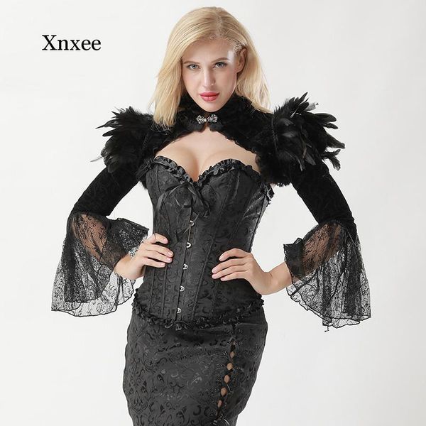 women's jackets victorian black flannel feathers lace jacket long sleeve ruffles stand collar gothic bolero clothing accessories steamp, Black;brown
women's jackets victorian black flannel feathers lace jacket long sleeve ruffles stand collar gothic bolero clothing accessories steamp, Black;brown