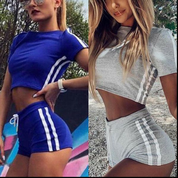 2021 women sets 2pcs elastic bandage suits solid o neck sports gym run shorts ladies fashion casual summer, Gray
2021 women sets 2pcs elastic bandage suits solid o neck sports gym run shorts ladies fashion casual summer, Gray