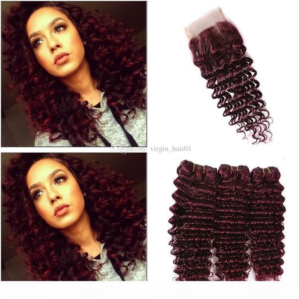 99j malaysian deep wave with closure 4x4 human vrigin hair lace closure with bundles burgundy deep wave curly bundles with closure, Black;brown
99j malaysian deep wave with closure 4x4 human vrigin hair lace closure with bundles burgundy deep wave curly bundles with closure, Black;brown