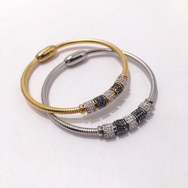 bangle luxury titanium steel magnetic buckle snake wrist accessories fashion beauty jewelry hand ornament women, Black
bangle luxury titanium steel magnetic buckle snake wrist accessories fashion beauty jewelry hand ornament women, Black
