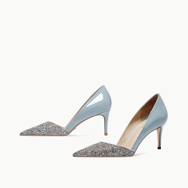 dress shoes autumn sequins color matching stilettos pointed patent leather bridal wedding banquet all-match women's, Black
dress shoes autumn sequins color matching stilettos pointed patent leather bridal wedding banquet all-match women's, Black